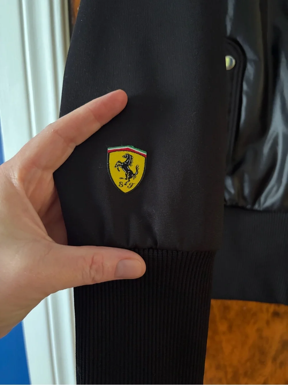 Ferrari x Puma Women’s Black Bomber Jacket Sz S